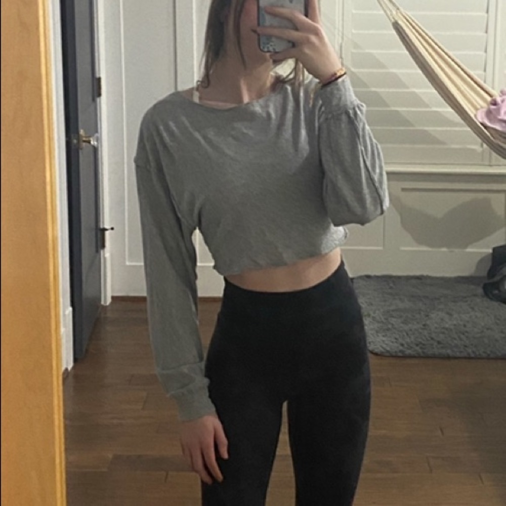 Free people cropped shirt